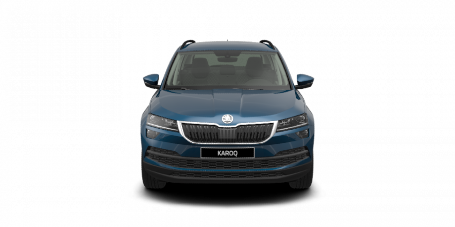 Škoda Karoq, 1,5 TSI 110 kW 6-stup. mech., barva modrá