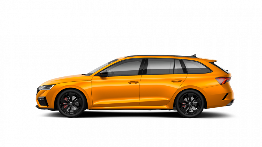 Škoda Octavia, 2,0 TSI 180 kW 7-stup. automat., barva oranžová