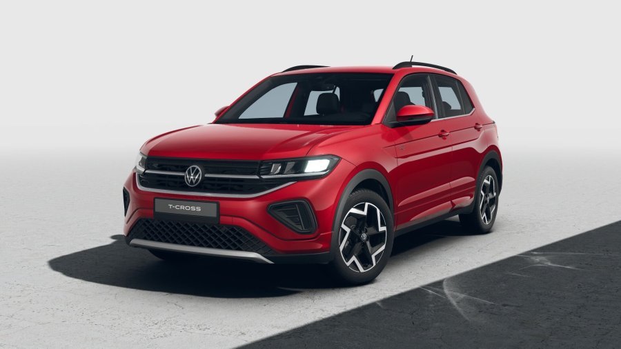 Volkswagen T-Cross, T-Cross R-Line People 1.0 TSI 85 kW 6G, barva červená