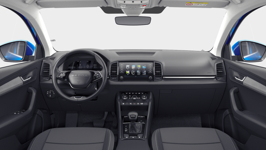 Škoda Karoq, 1,5 TSI 110 kW 7° automatická DSG, barva modrá