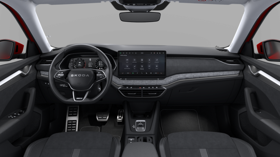 Škoda Octavia, 1,5 TSI m-HEV 110 kW 7-stup. automat., barva červená