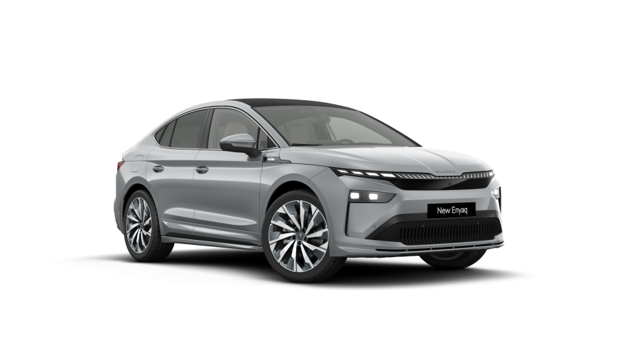 Škoda Enyaq iV, 82 kWh 210 kW 1° automatická 4x4, barva stříbrná