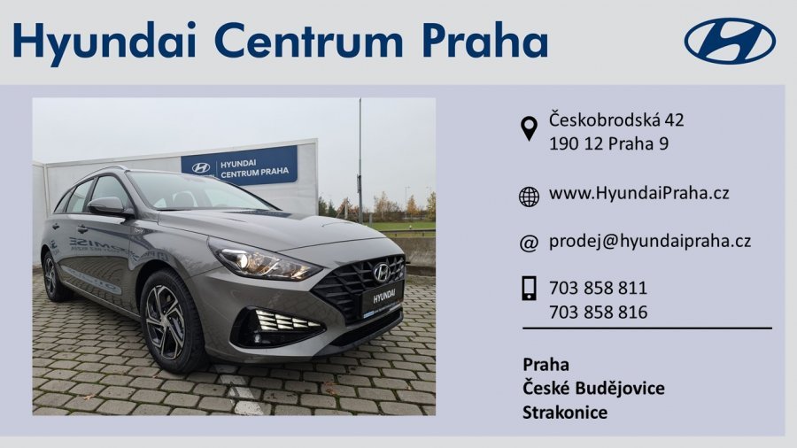 Hyundai i30, 1,0 T-GDI 88 kW (95 NAT) 6 st. man, barva šedá