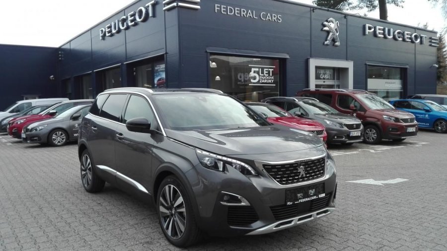Peugeot 5008, GT 2.0 BlueHDi 180 S&S EAT8, barva šedá