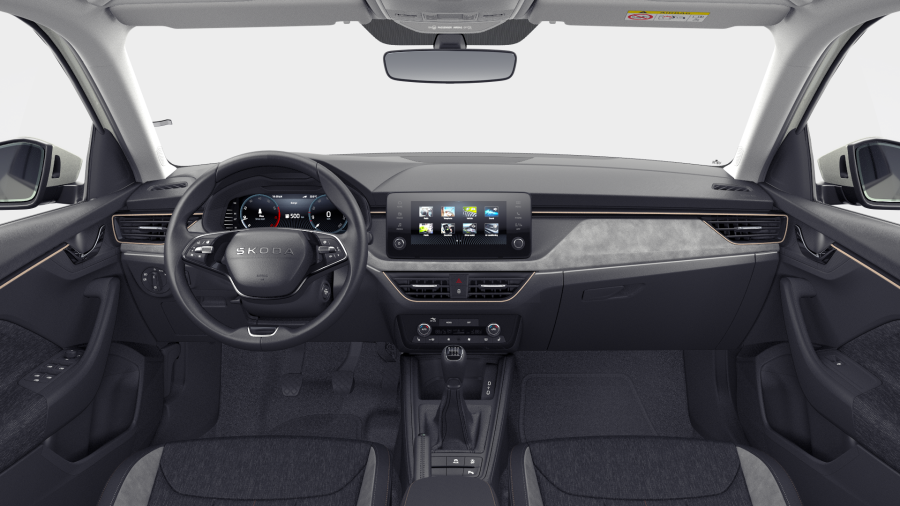 Škoda Scala, 1,0 TSI 85 kW 6° manuální, barva šedá