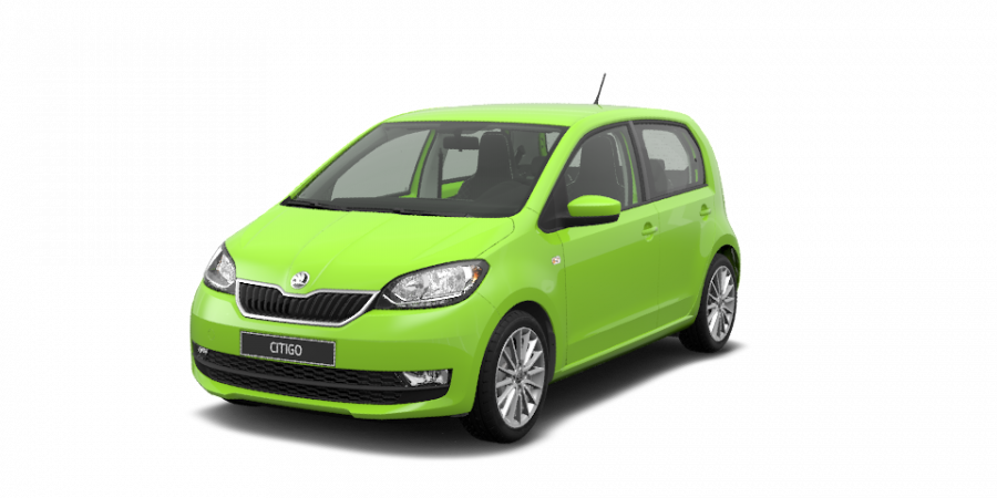 Škoda Citigo, 1,0 MPI 44 kW 5-stup. mech., barva zelená