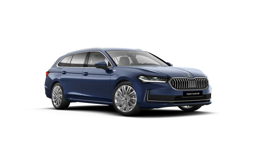 Škoda Superb, 2,0 TDI 110 kW 7-stup. automat., barva modrá