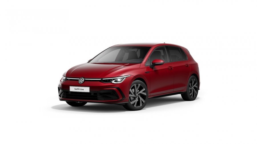 Volkswagen Golf, Golf R-line 1,5 eTSI 7DSG mHEV, barva červená