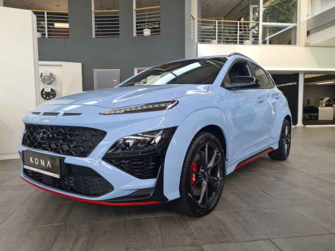 Hyundai Kona, 2,0 T-GDI 206 kW 8 DCT, barva modrá