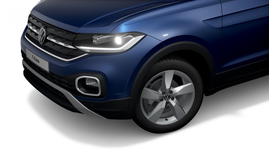 Volkswagen T-Cross, T-Cross Style 1,0 TSI 81 kW 7DSG, barva modrá