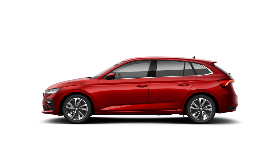 Škoda Scala, 1,5 TSI 110 kW 7° automatická DSG, barva červená