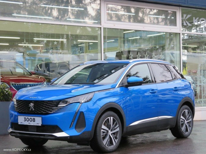 Peugeot 3008, ALLURE PACK HYBRID 225 e-EAT8, barva modrá