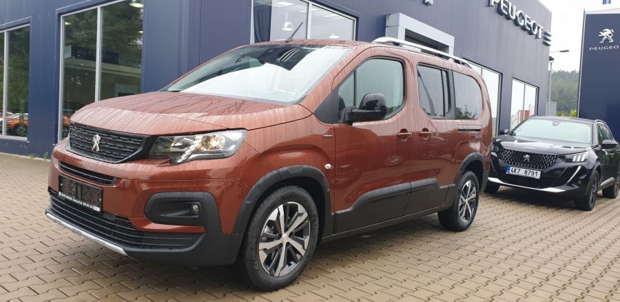 Peugeot Rifter, LONG GT LINE 1.5 BlueHDi 130 S&S EAT8, barva oranžová