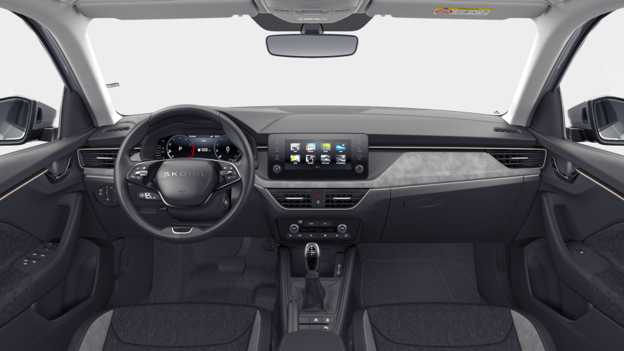 Škoda Scala, 1,5 TSI 110 kW 7° automatická DSG, barva stříbrná