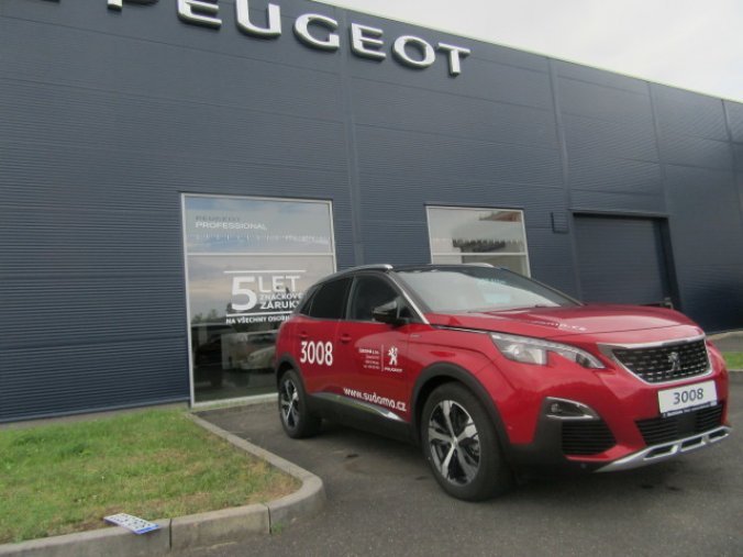 Peugeot 3008, GT LINE 1,6 THP 165 EAT6, barva červená