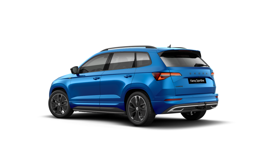Škoda Karoq, 2,0 TSI 140 kW 7-stup. automat. 4x4, barva modrá