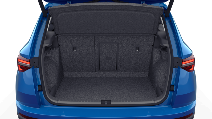Škoda Karoq, 1,5 TSI 110 kW 7° automatická DSG, barva modrá