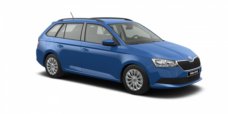 Škoda Fabia, 1,0 TSI 70 kW 5-stup. mech., barva modrá