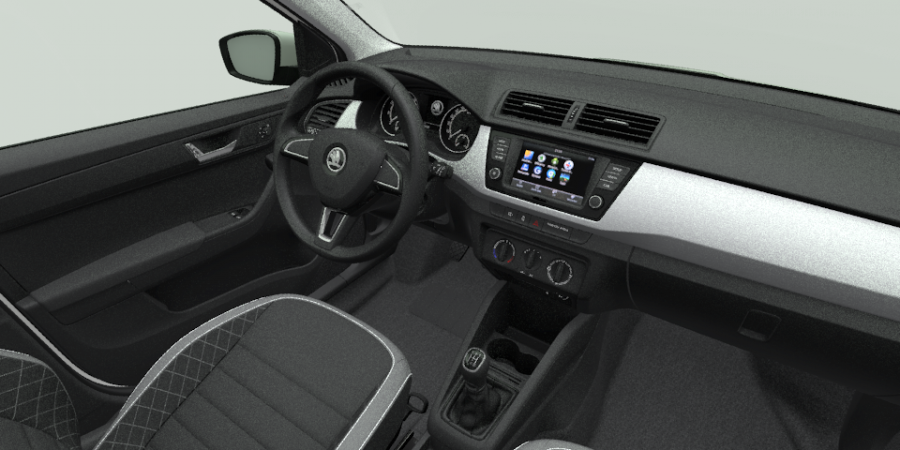 Škoda Fabia, 1,0 MPI 55 kW 5-stup. mech., barva bílá