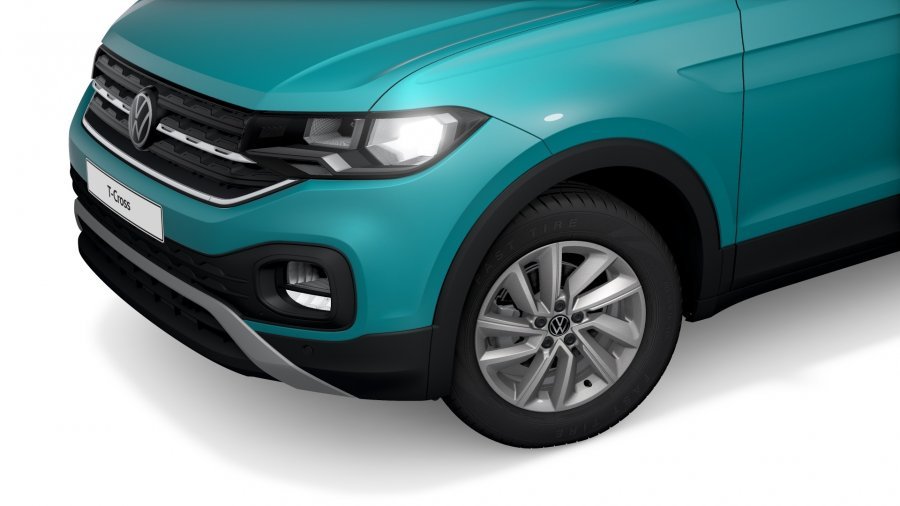 Volkswagen T-Cross, T-Cross Life 1,0 TSI 70 kW 5G, barva tyrkysová