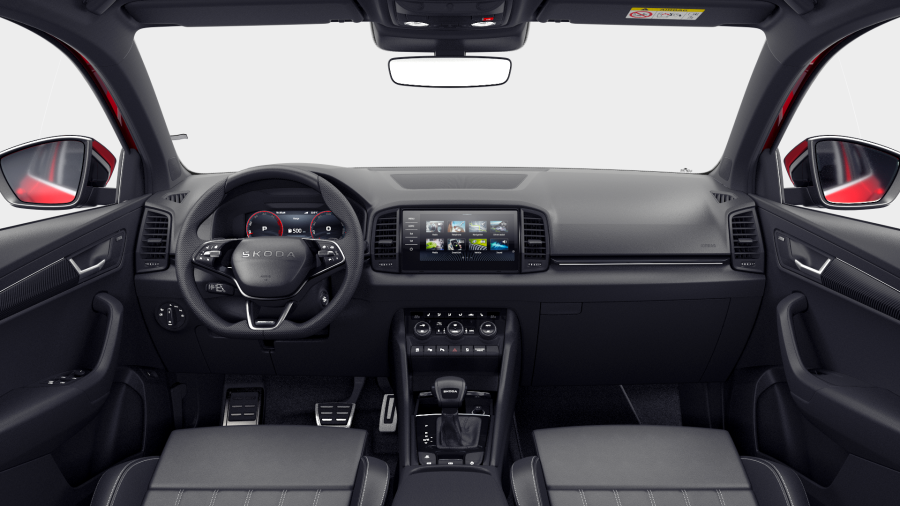 Škoda Karoq, 2,0 TDI 110 kW 7° automatická DSG, barva červená