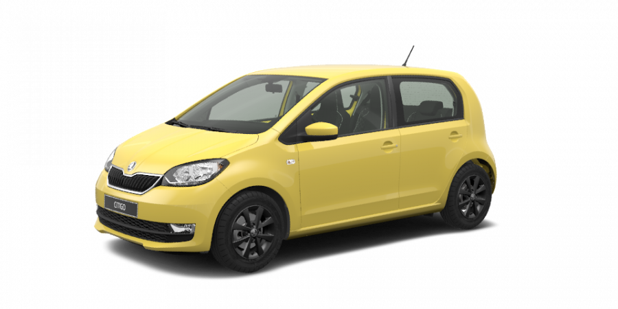 Škoda Citigo, 1,0 MPI 55 kW 5-stup. ASG, barva žlutá