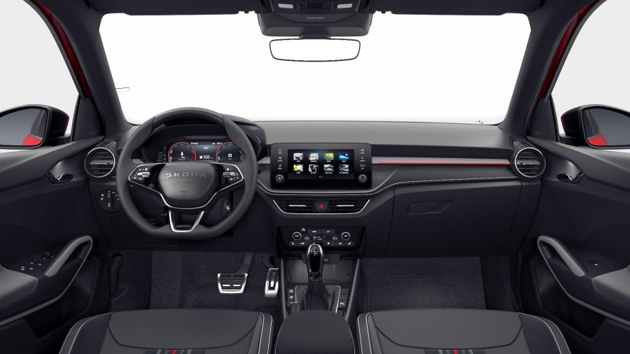 Škoda Fabia, 1,5 TSI 130 kW 7-stup. automat., barva červená