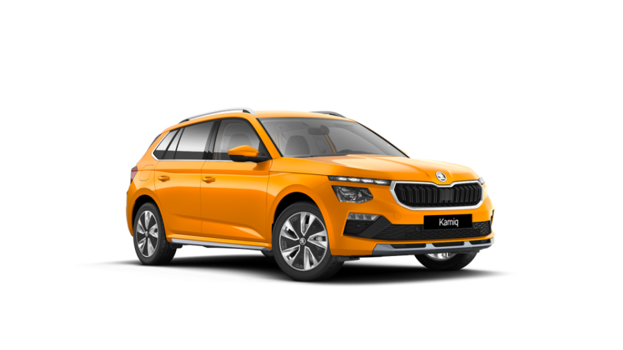 Škoda Kamiq, 1,5 TSI 110 kW 7-stup. automat., barva oranžová