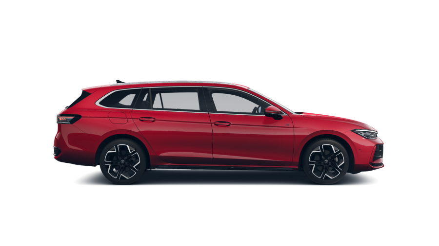 Volkswagen Passat, Passat R-Line 2,0 TDI 110 kW, barva červená