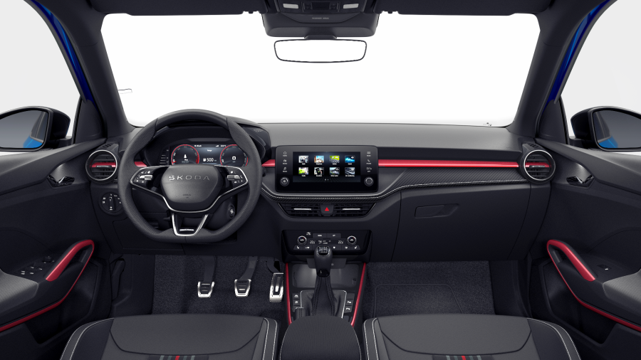 Škoda Fabia, 1,0 TSI 85 kW 6° manuální, barva modrá