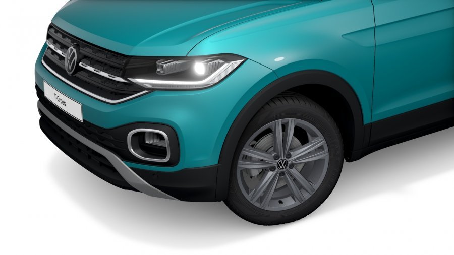Volkswagen T-Cross, T-Cross Style 1,5 TSI 110 kW 7DSG, barva tyrkysová