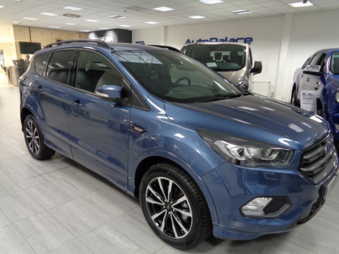 Ford Kuga, KUGA, ST-LINE PLUS, 2.0 TDCI 150 K, 6ST power AWD, barva modrá