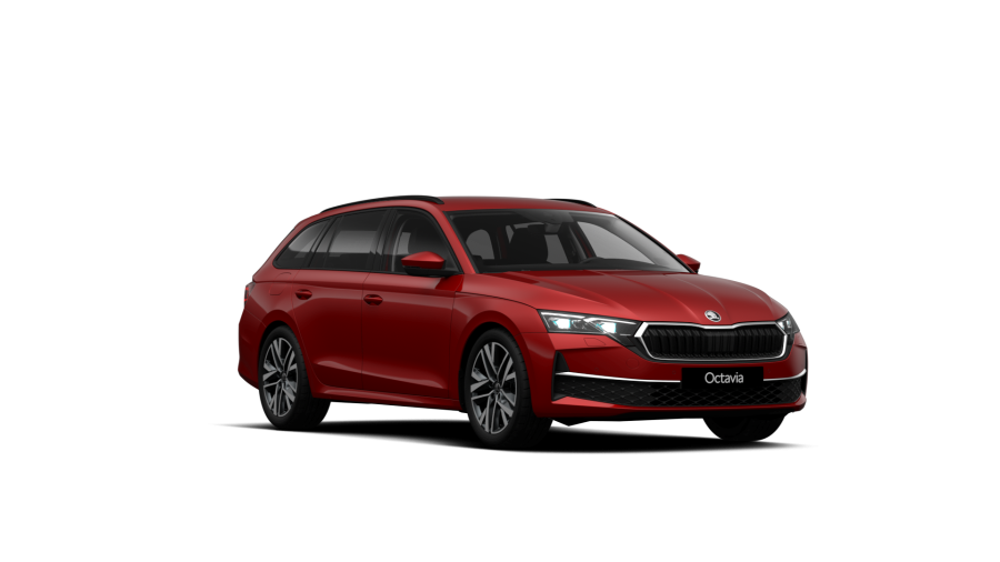 Škoda Octavia, 1,5 TSI m-HEV 110 kW 7-stup. automat., barva červená