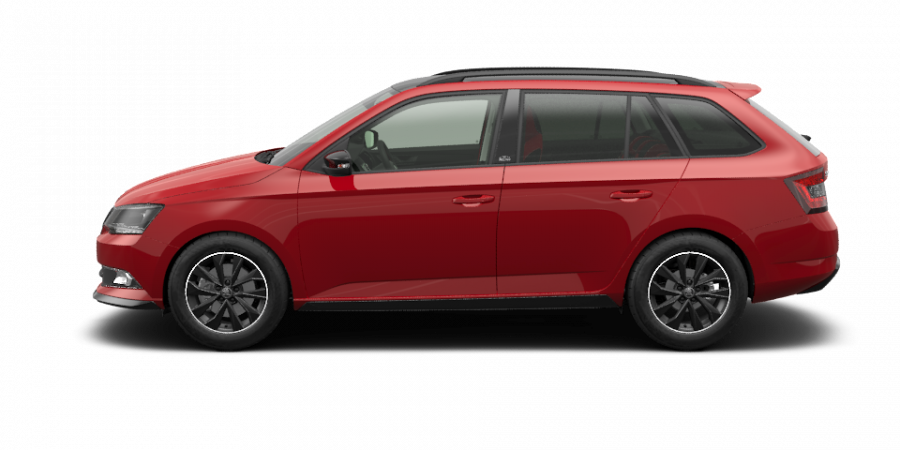 Škoda Fabia, 1,0 TSI 81 kW 6-stup. mech., barva červená