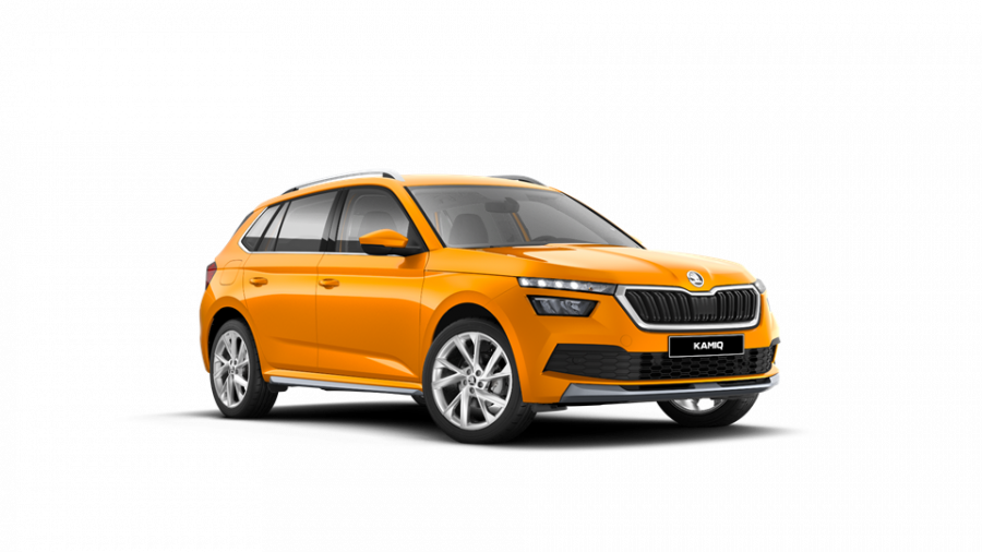 Škoda Kamiq, 1,0 TSI 81 KW 6-stup. mech., barva oranžová