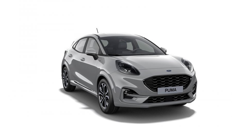 Ford Puma, ST-Line Design, 5dveřová, 1.0 EcoBoost Hybrid (mHEV) 92 kW/125 k, 7st. Powershift, barva šedá