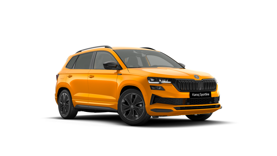Škoda Karoq, 1,5 TSI 110 kW 7° automatická DSG, barva oranžová