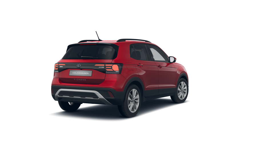 Volkswagen T-Cross, T-Cross People 1.0 TSI 85 kW 6G, barva červená