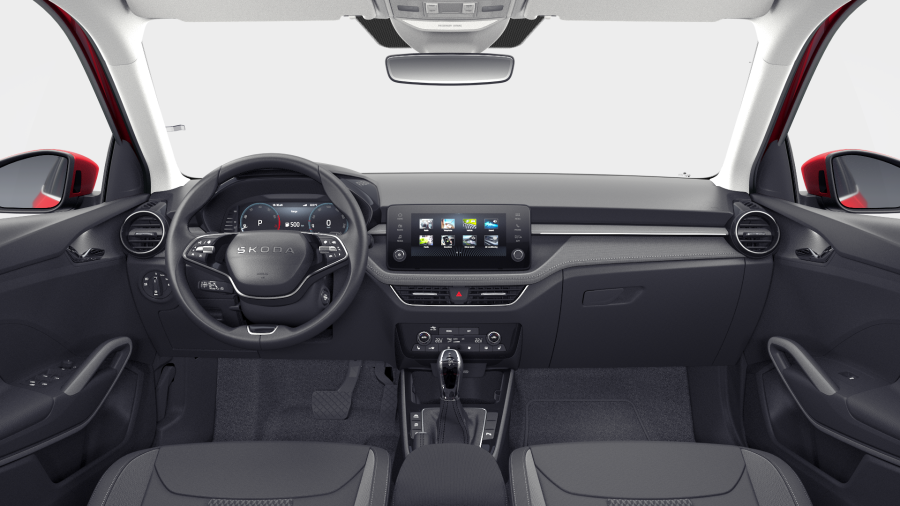 Škoda Fabia, 1,0 TSI 85 kW 7° automatická DSG, barva červená
