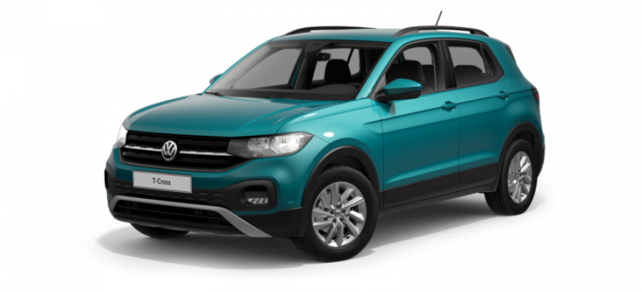 Volkswagen T-Cross, Life 1.0 TSI 70 kW 5G, barva tyrkysová