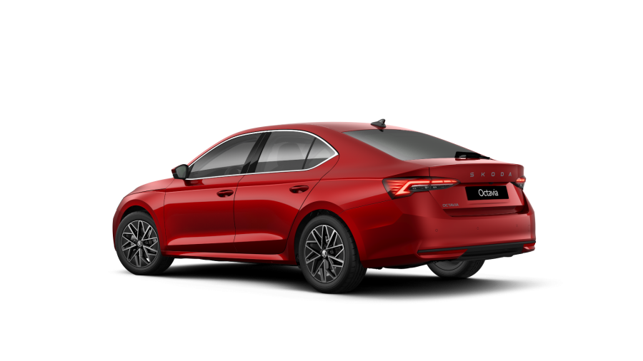 Škoda Octavia, 1,5 TSI m-HEV 110 kW 7° automatická DSG, barva červená