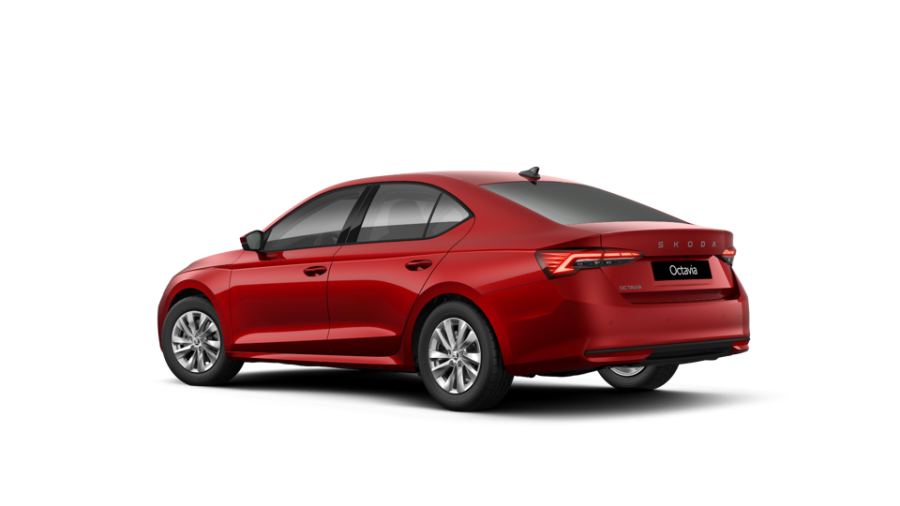 Škoda Octavia, 1,5 TSI m-HEV 110 kW 7° automatická DSG, barva červená