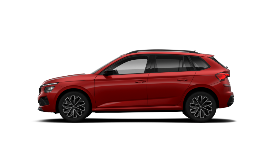 Škoda Kamiq, 1,5 TSI 110 kW 7-stup. automat., barva červená