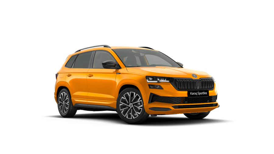 Škoda Karoq, 1,5 TSI 110 kW 7° automatická DSG, barva oranžová