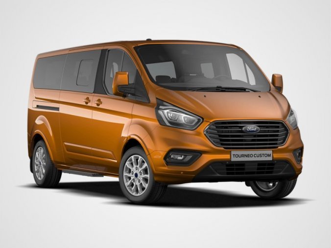 Ford Tourneo Custom, 2,0 EcoBlue (mHEV), barva oranžová