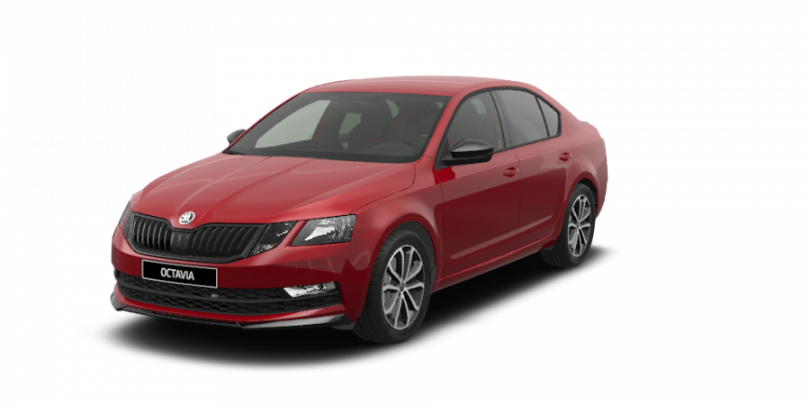 Škoda Octavia, 2,0 TDI 110 kW 7-stup. automat., barva červená