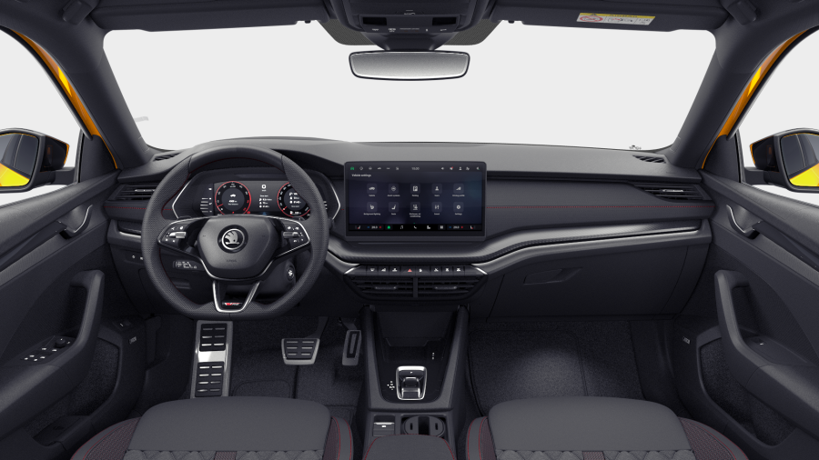 Škoda Octavia, 2,0 TSI 195 kW 7° automatická DSG, barva oranžová