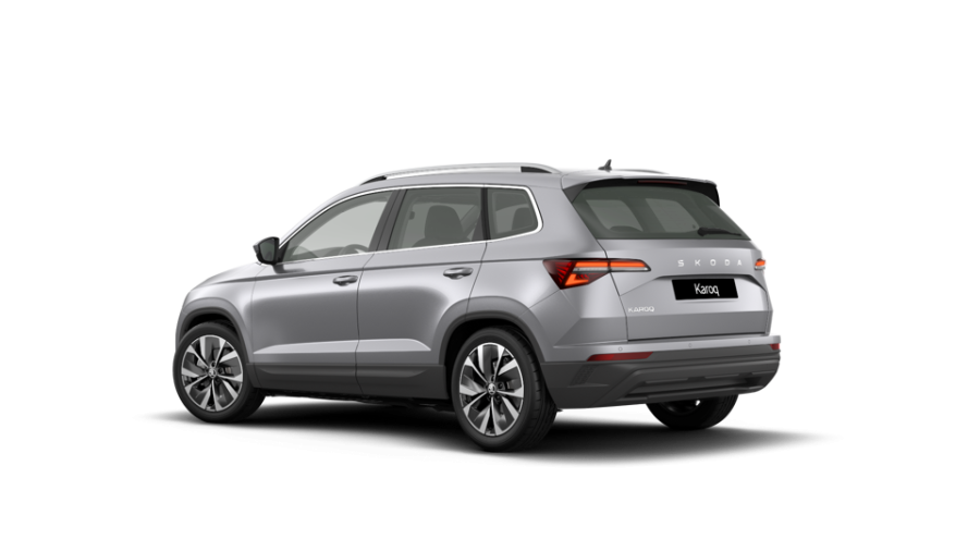 Škoda Karoq, 1,5 TSI 110 kW 7° automatická DSG, barva stříbrná
