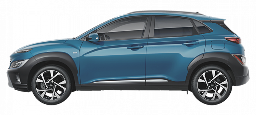 Hyundai Kona, 1,0 T-GDI 88 kW (95 NAT) 6 st. man, barva modrá