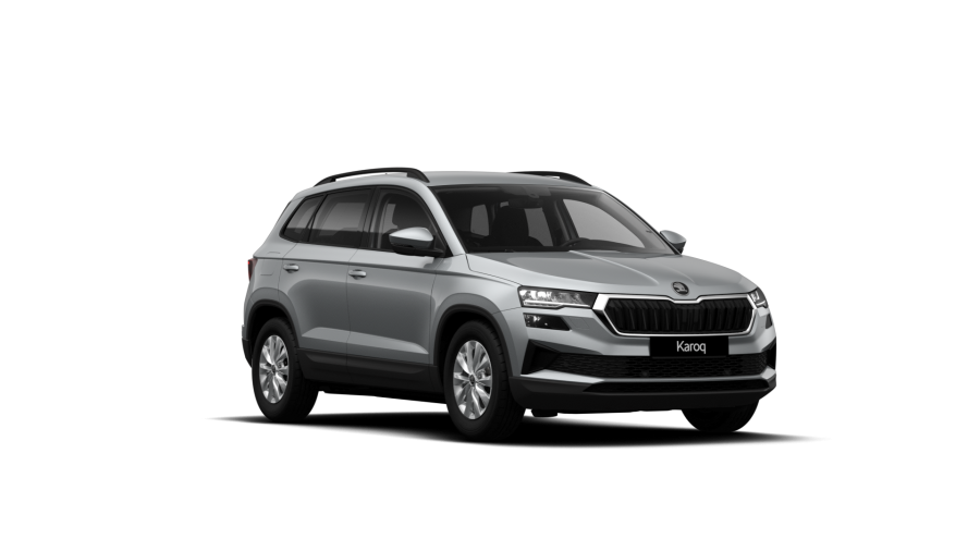 Škoda Karoq, 1,5 TSI 110 kW 6-stup. mech., barva stříbrná